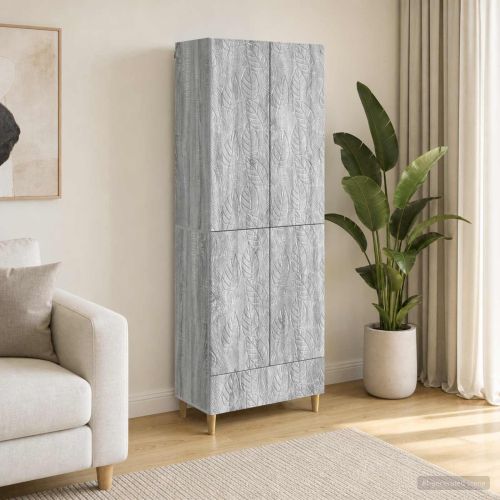 Комплект шкафове 2 pcs Сив Сонома Инженерна дървесина