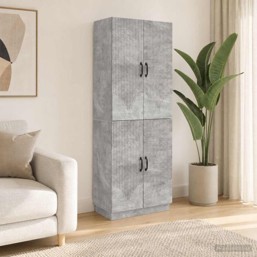 Комплект шкафове 2 pcs Бетонно сиво Инженерна дървесина
