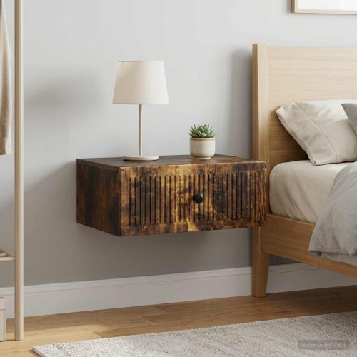 Нощен шкаф с чекмедже 2 pcs Опушен дъб 49 x 34,5 x 20 см