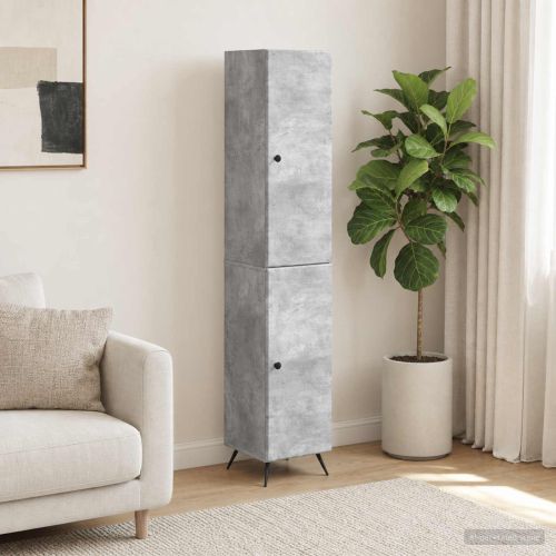 Комплект шкафове 2 pcs Бетонно сиво Инженерна дървесина