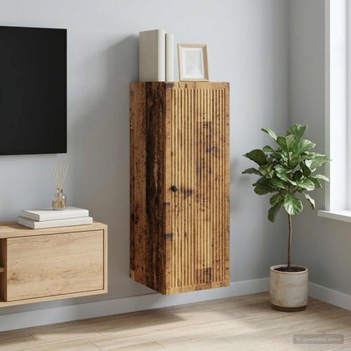 Стенно шкафче Старо дърво 33 x 34,5 x 90 см Инженерна дървесина