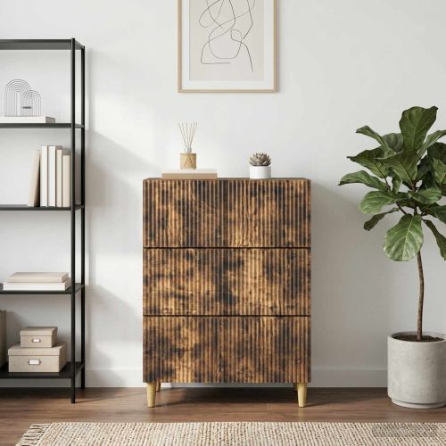Чекмеджетен шкаф Опушен дъб 66 x 34,5 x 90 см