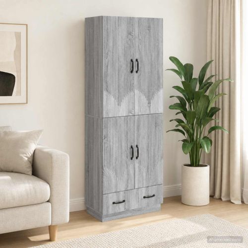 Комплект шкафове 2 pcs Сив Сонома Инженерна дървесина