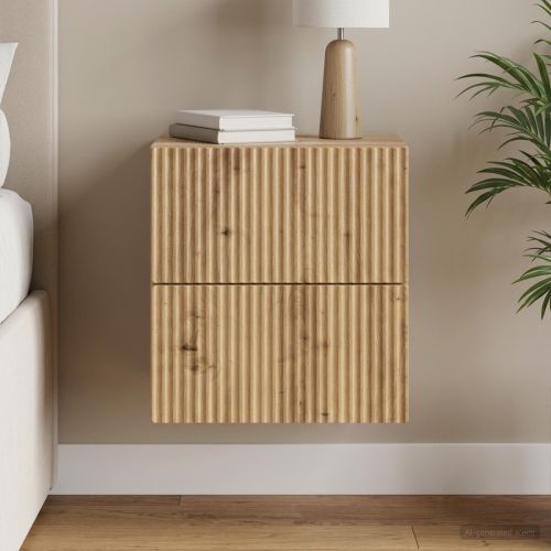Спален шкаф с монтаж на стена Дъб артизан 33 x 34,5 x 40 см