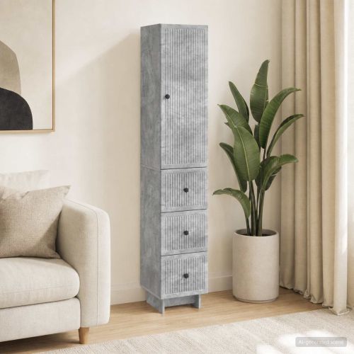 Комплект шкафове 2 pcs 33 x 34,5 x 90 см Инженерна дървесина