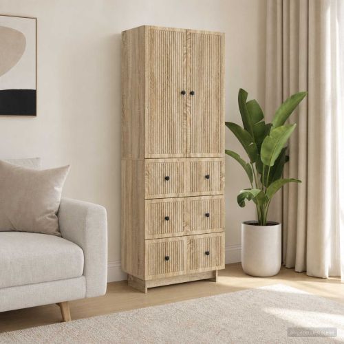 Комплект шкафове 2 pcs 66 x 34,5 x 90 см Инженерна дървесина