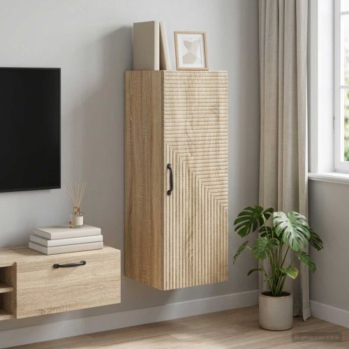 Стенно шкафче Дъб сонома 33 x 34,5 x 90 см Инженерна дървесина