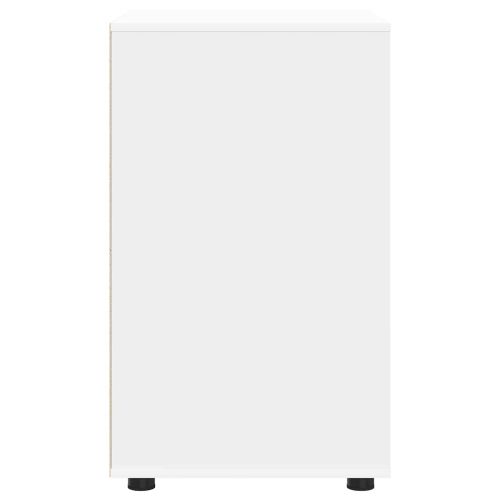 Шкаф за съхранение Бяло 60 x 48 x 81 см Инженерно дърво