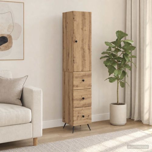 Комплект шкафове 2 бр. 34,5 x 34,5 x 90 см Инженерна дървесина