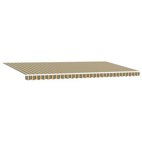 Прибираща се тента Зелен и жълт 600 × 300 cm Полиестер