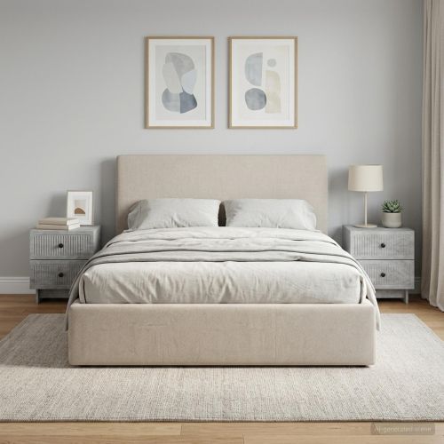 Нощен шкаф с чекмедже 2 pcs Бетонно сиво 43 x 34,5 x 47,5 см