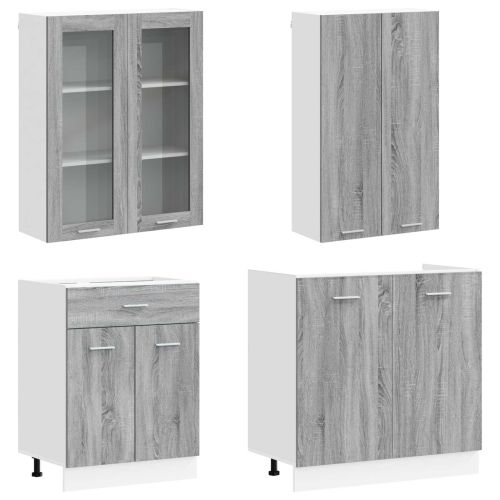Кухненски единица LYON 4 pcs Сив Сонома Инженерна дървесина