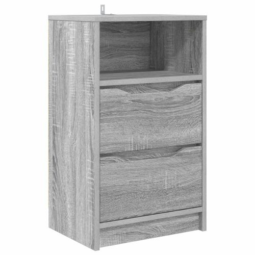 Нощно шкафче Сив Сонома 40 x 30 x 467 см Инженерно дърво