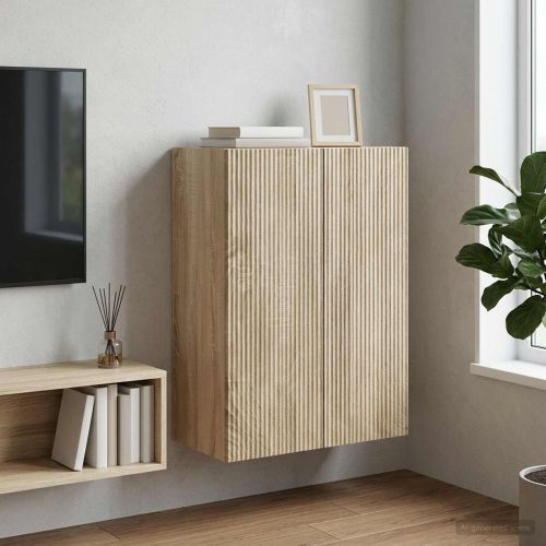 Стенно шкафче Дъб сонома 66 x 34,5 x 90 см Инженерна дървесина