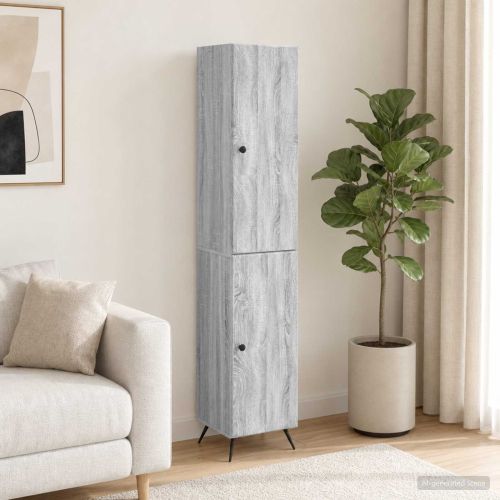 Комплект шкафове 2 pcs Сив Сонома Инженерна дървесина
