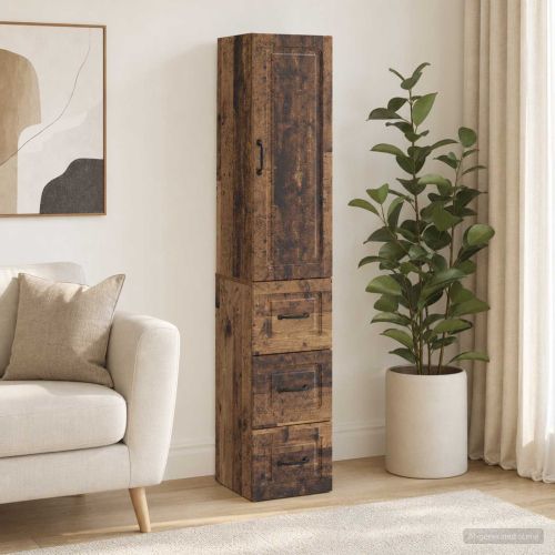 Комплект шкафове 2 pcs Старо дърво 33 x 34,5 x 87 см