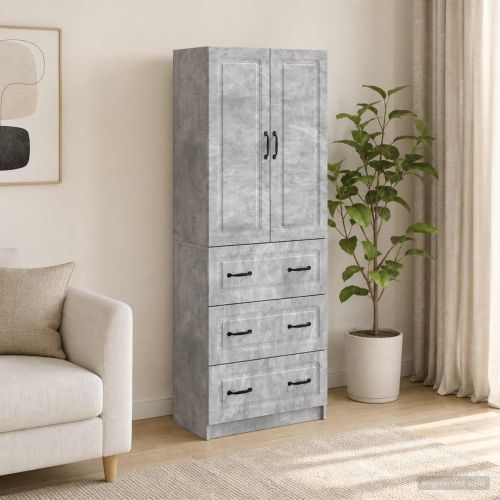 Комплект шкафове 2 pcs Бетонно сиво 66 x 34,5 x 87 см