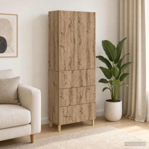 Комплект шкафове 2 бр. 66 x 34,5 x 90 см Инженерна дървесина