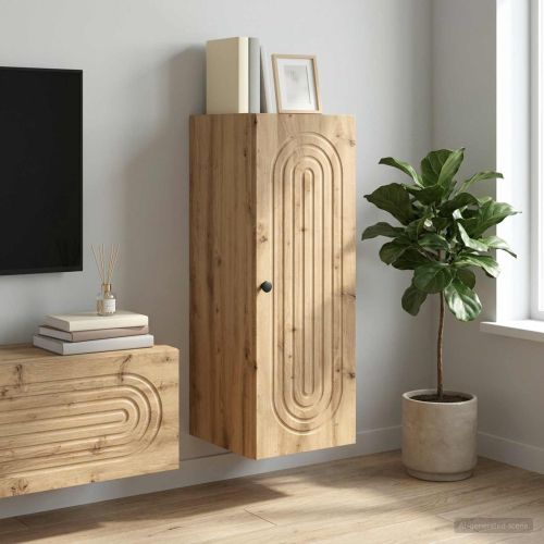 Стенно шкафче 33 x 34,5 x 90 см Инженерна дървесина Дъб артизан