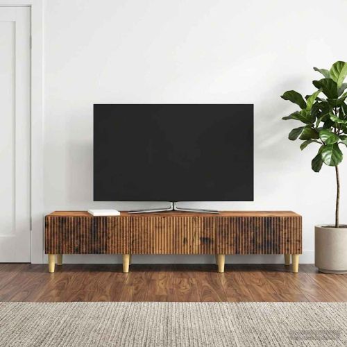ТВ шкаф Старо дърво 147 x 34,5 x 30 см Инженерна дървесина