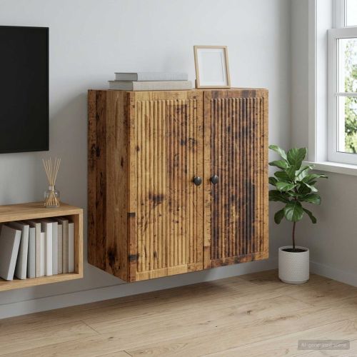 Стенно шкафче Старо дърво 59 x 31 x 60 см Инженерна дървесина