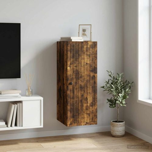 Стенно шкафче Опушен дъб 33 x 34,5 x 90 см Инженерна дървесина
