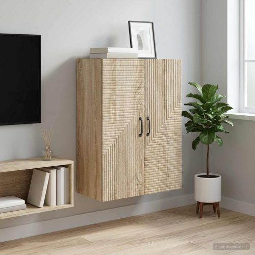 Стенно шкафче Дъб сонома 66 x 34,5 x 90 см Инженерна дървесина