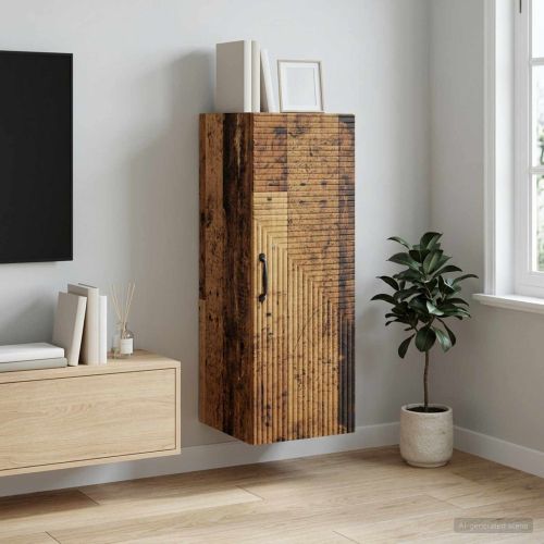 Стенно шкафче Старо дърво 33 x 34,5 x 90 см Инженерна дървесина