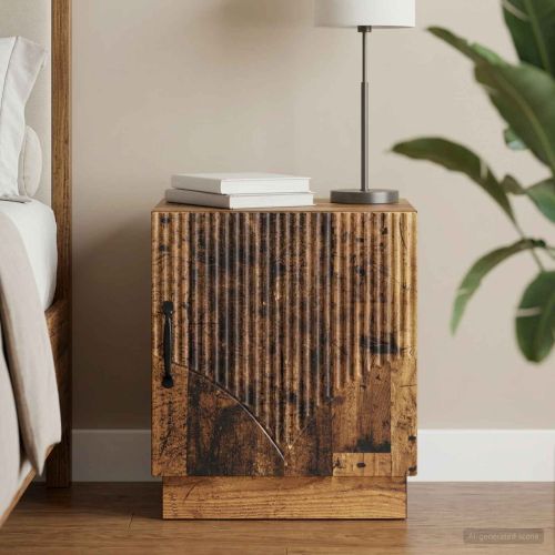 Нощно шкафче Старо дърво 43 x 34,5 x 47 см Инженерна дървесина