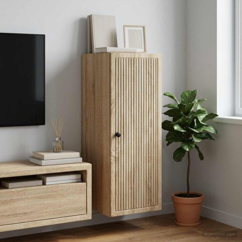 Стенно шкафче Дъб сонома 33 x 34,5 x 90 см Инженерна дървесина