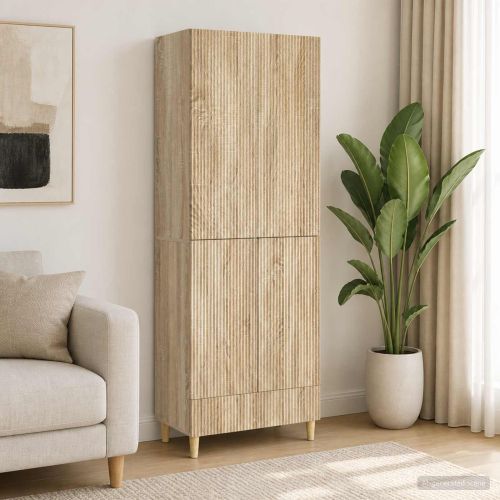Комплект шкафове 2 pcs 66 х 34,5 х 95 см Инженерна дървесина