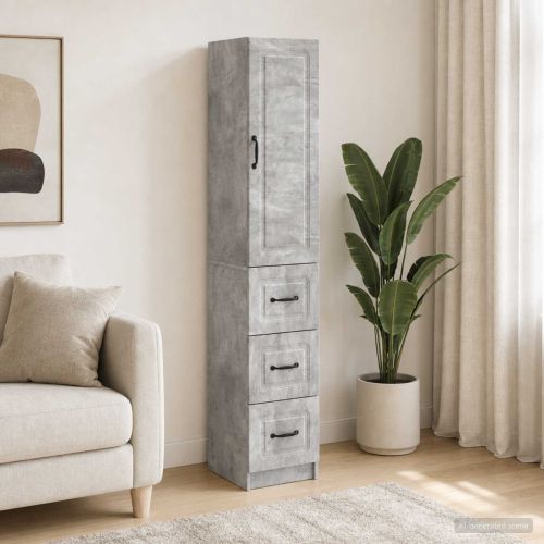 Комплект шкафове 2 pcs Бетонно сиво 33 x 34,5 x 87 см