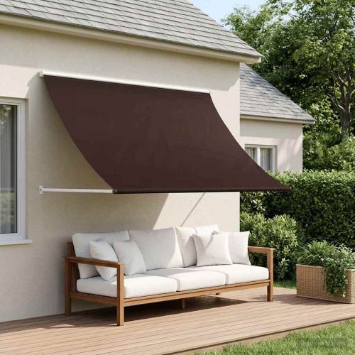 Сенник Кафяво 350 x 150 cm 180 г / м² полиестер с PU покритие