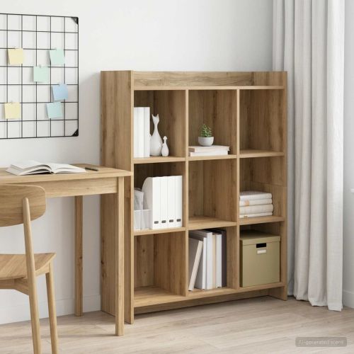 Библиотека 9 нива 87,5 x 30 x 111 см Инженерна дървесина