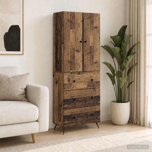 Комплект шкафове 2 pcs Старо дърво 66 x 34,5 x 90 см
