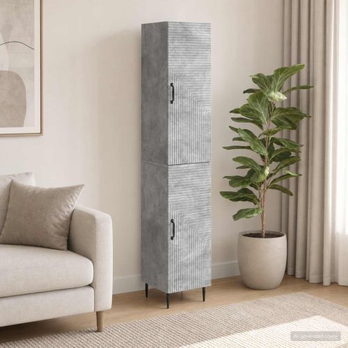 Комплект шкафове 2 pcs Бетонно сиво 33 x 34,5 x 89,5 см
