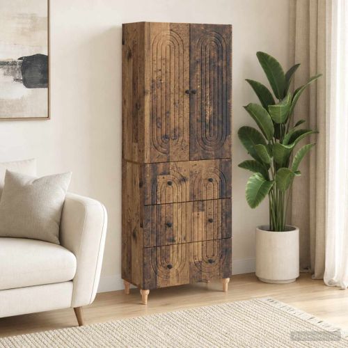 Комплект шкафове 2 pcs 66 x 34,5 x 90 см Инженерна дървесина