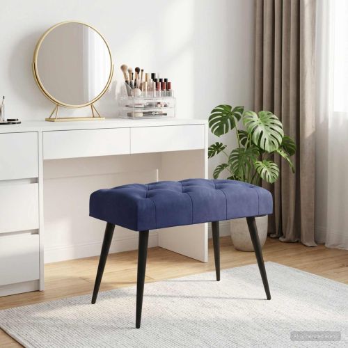 Пейка с копчета Полицейско синьо 60 x 40 x 45 см Кадифе
