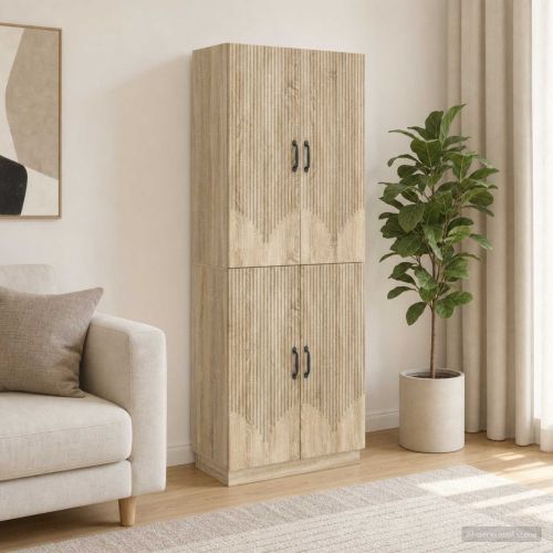 Комплект шкафове 2 pcs Дъб сонома Инженерна дървесина