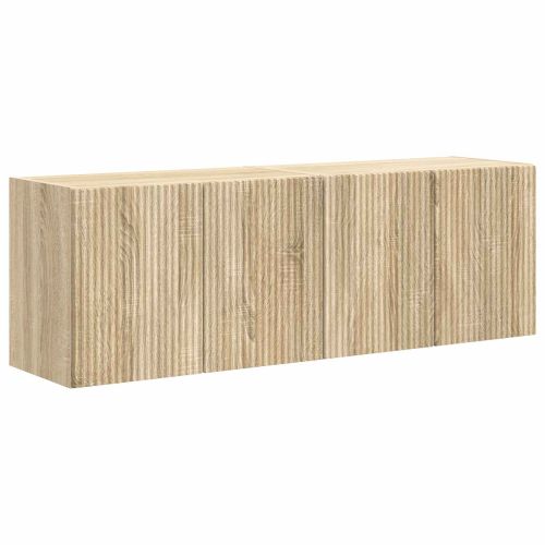 TV стенен шкаф 2 pcs Сонома дъб 59,5 x 31 x 40 см