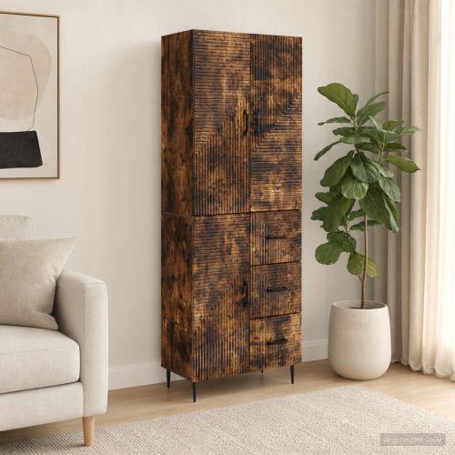 Комплект шкафове 2 pcs Опушен дъб 66 x 34,5 x 89,5 см