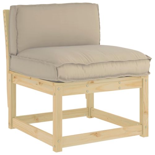 Възглавница Таупе 80 x 40 x 12 cm Оксфордска тъкан