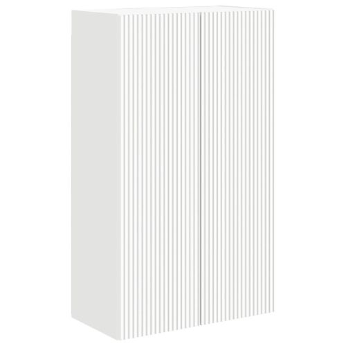TV стенен шкаф Бяло 59,5 x 31 x 100 см Инженерно дърво