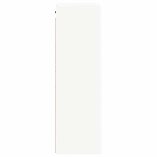 TV стенен шкаф Бяло 59,5 x 31 x 100 см Инженерно дърво