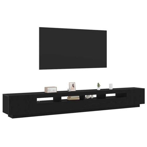 Комплект ТВ шкаф 3 pcs Черно 300 x 35 x 40 см Инженерно дърво