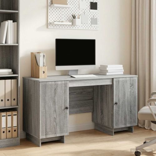 Бюро Сив Сонома Инженерна дървесина 142,5 x 50 x 75 см