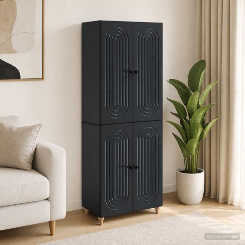 Комплект шкафове 2 pcs 66 x 34,5 x 90 см Инженерна дървесина