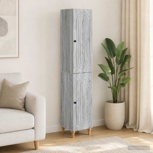 Комплект шкафове 2 pcs Сив Сонома Инженерна дървесина