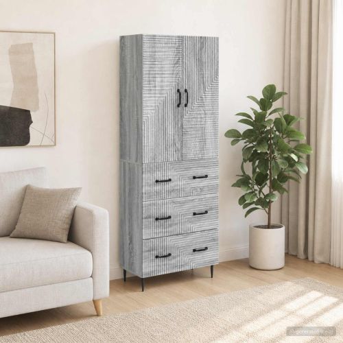 Комплект шкафове 2 pcs Сив Сонома 66 x 34,5 x 90 см