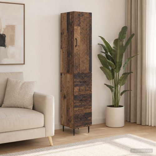 Комплект шкафове 2 pcs Старо дърво 33 x 34,5 x 90 см
